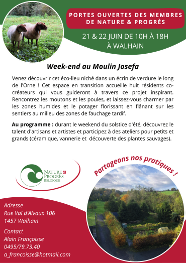 Moulin JOSEFA - Jardins ouverts